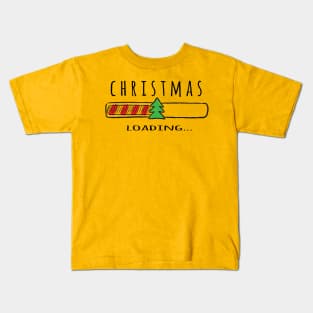 Christmas loading - Happy Christmas and a happy new year! - Available in stickers, clothing, etc Kids T-Shirt